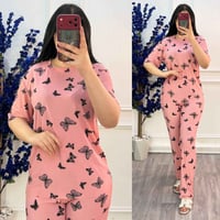 تراك نسائي • نقشة فراشات • مقاسات M-XXL