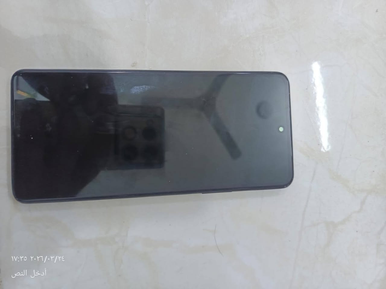 سلام عليكم انفنكس نوت 30 256گيگا مبدل شاشة قبل يومين المكان بغداد الامين الثانية للاتصال ***********  بس الظهر مكسر بس ما مأثر على الكاميرات السعر 150
