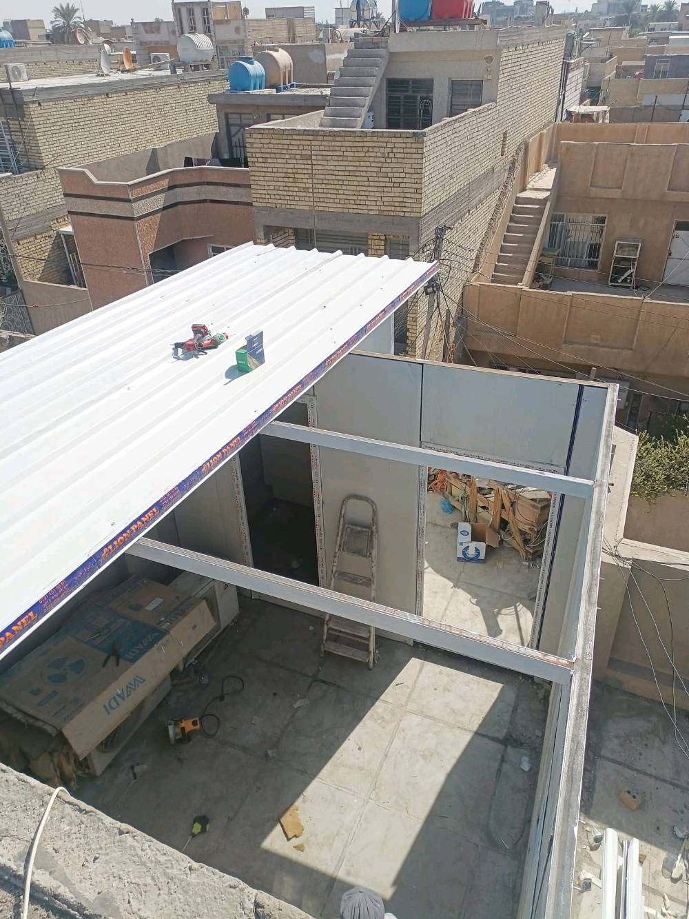 عمل سندوتش بنل مخازن أو غرف 
عمل المتر مواد او عمل 40 الف
عمل فقط المتر 15 الف
بغداد فقط 