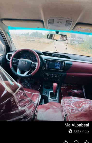 تويوتا هايلوكس موديل 2018
كفاله عامه من صبغ والتبديل 
محرك 6 سلندر شرط الفحص 
رقم اربيل ماشيه 190
جاهزه محرك كير حدايه تخم تاير 
عنوان بابل للإستفسار *********** سعر 280
