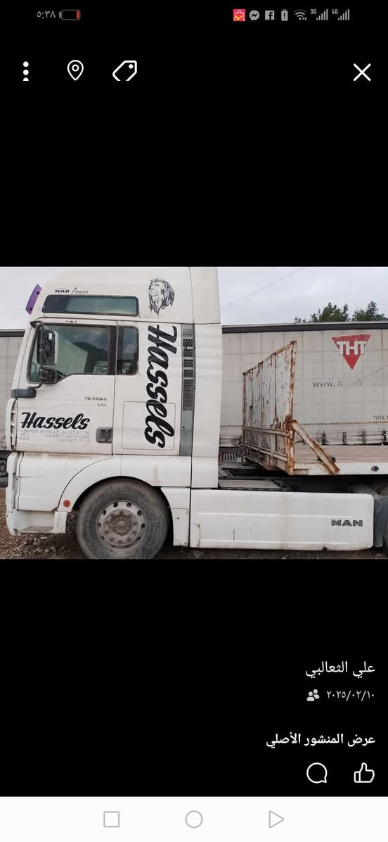 مان ألماني موديل ٢٠٠١ محرك ٤٦٠ كير اوتو اتصال رقم ***********مكان شهدا بياع شرطه رابعه حرف ط
