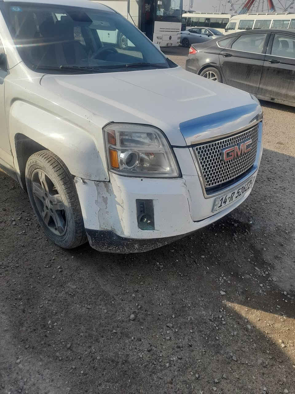 جمسي تيران ٢٠١٢ رقم بصره بأسمي محرك ٦ سلندر بيها المدكر عكس السايق بي معجون وصبغ وباب الصدر بي صبغ والباقي مكفول من الصبغ السعر ١١٥ مكان السياره البصره الجنينه شارع البهو ***********
