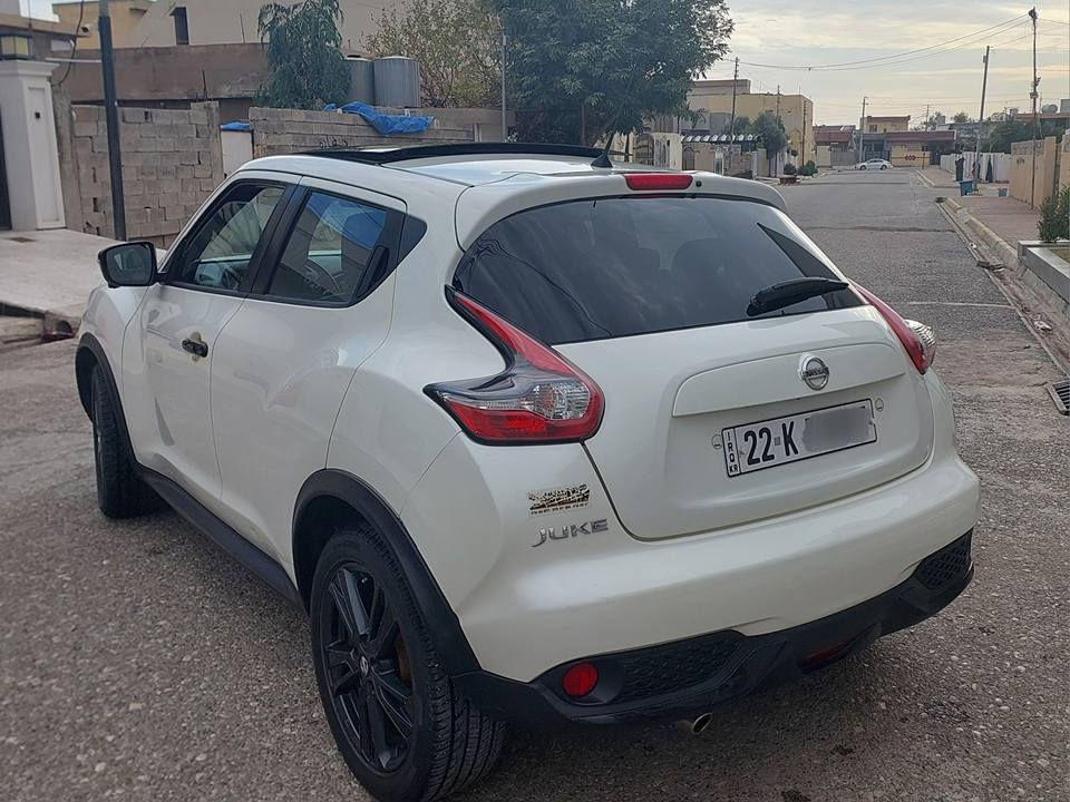 للبيع سيارة نيسان جوك ياباني موديل ٢٠١٨ خليجي فول مواصفات ١/١ سيارة مكفولة من الصبغ و تبديل من دعامية للدعامية بس بي مكانين تعديل بارد بسيط على كد اصبعين كير و محرك شرط ما مفتوح و ما بي أي عيب سيارة جديدة ماشية ٤٨ الف حقيقي ٤ تايرات جديد حدادية جديد يعني ربع دينار مصرف مابي 
مواصفات 
بصمة أبواب و جنطة + بصمة تشغيل 
سقف بانوراما 
زراكات مال لايتات 
ويل كروم اسود بلادي رياضي 
لايتات لد + زينون + LED 
لد نهاري + لايتات AUTO 
كشنات جلد + كشنات جك + كشنات تدفئة 
تحكم ستيرن فول + تحديد سرعة 
شاشة + كامرات ٣٦٠ درجة + أوامر صوتية + شاشة اعطال 
تحديد مسار + نقطة عمياء 
شاشة لتحكم بالتبريد + نفس شاشة لتحكم ب أنظمة قيادة 
أنظمة قيادة ECO + SPORT + NORMAL 
تبريد لمس + تبريد AUTO 
مراية ترحيب + مراية شفط 
اشارة بالمراية + مراية اسود + مراية هيتر 
مراية كهرباء + ٤ جامات كهرباء
محرك ١.٦ بدون تيربو المرغوب 
و بعد مواصفات هواية مكان سيارة كركوك سعر ١٢٥ و بي مجال بسيط رقم موبايل *********** كركوك, العراق
