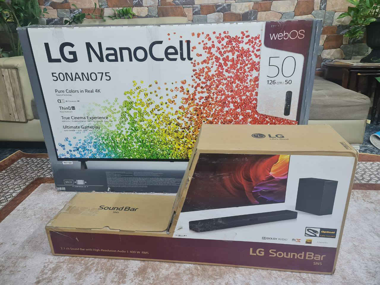 السلام عليكم أغراض جديدة جديدة موجودة في منطقة الطالبية البنوك
تلفزيون ال جي ٥٠ عقدة بالكارتونتة بسعر ٧٥٠ الف 
سماعات ال جي بالكارتونة بسعر ٣٠٠ الف
مجفف ملابس ومنشر ملابس كهربائي بسعر ٦٥ الف
الاتصال واتس ***********
