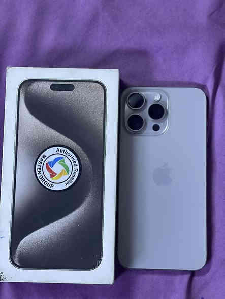 ايفون 15 برو ماكس جديد ذاكره 256 بطاريته 100 عدد الشحنات 164ماستر AAA السعر 1250 العنوان بابل رقم الهاتف ***********
