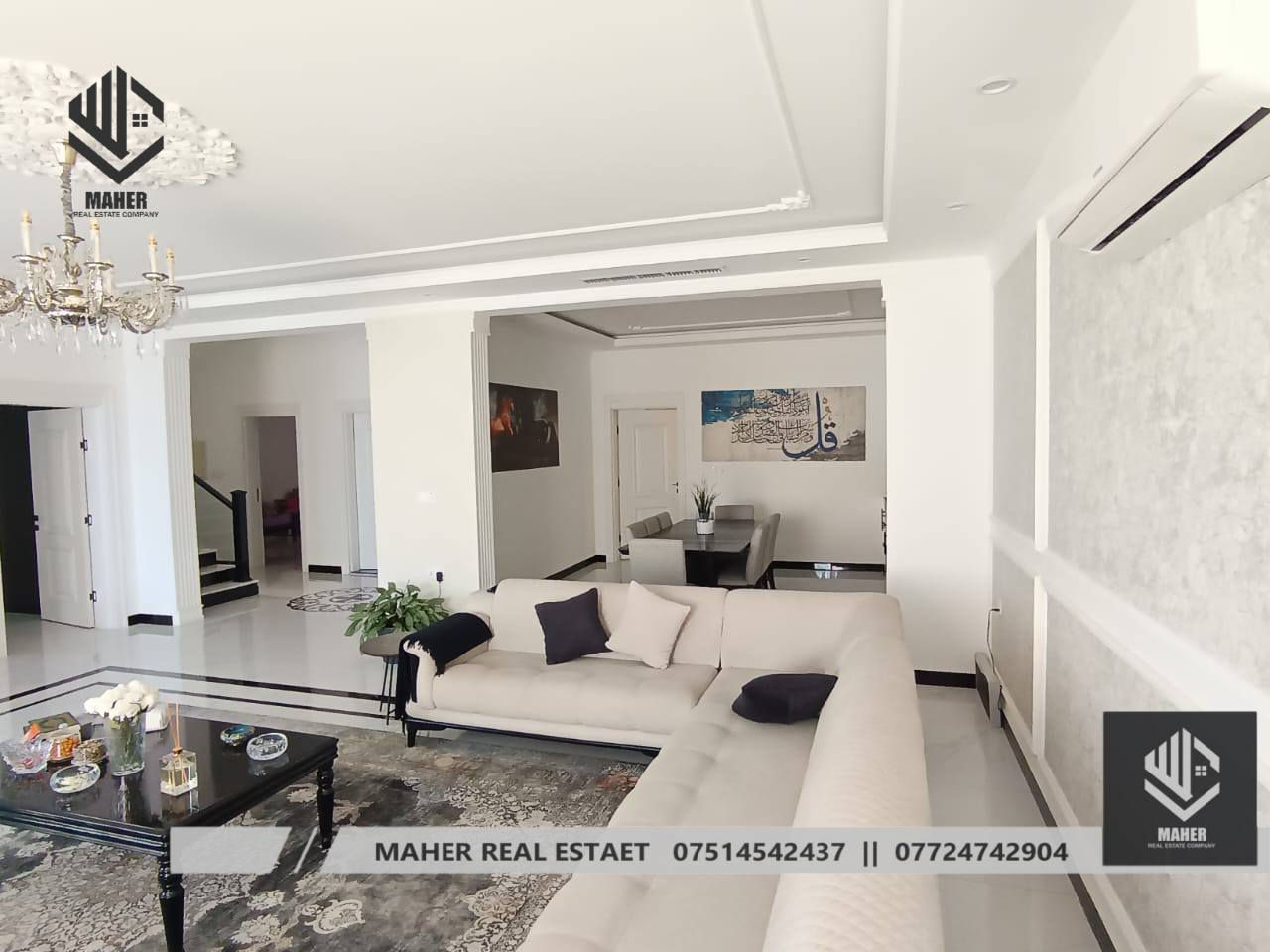 بيت حديث وبمواصفات عالية  
للبيع في اربيل منطقة 32 بارك
#تصميم و #اشراف و #تنفيذ
من قبل #شركة هندسية
▪️طابقين
▪️مقابل حديقة
🔹على شارعين 30 و 10 متر
▪️طابو صرف
▪️مباشر على السايدين الرئيسي
▪️بناء درجة اولى
▪️ديكورات ملكية
▪️كواليتي ممتاز
.....................
-المساحة 250 متر مربع 
- سيستم غاز
- ديكت تبريد
- نظام مكنسة كهربائية 
-سيستم كاميرات 
....................
#يتكون من:
🔹5 غرف نوم 3 سويت
🔹استقبال و 2 صالة 
🔹مطبخ حار وبارد
🔹6 صحيات
🔹2 حديقة & كراج
المنطقة متكاملة الخدمات
....................
للاطلاع على فيديو البيت والتصاميم وكافة التفاصيل الأخرى يرجى مراسلتنا.
.................... 
#السعر 500.000 دولار أمريكي 
50 دفتر قابل للتفاوض 
....................
للحجز والاستفسار:
 ***********
 ***********
