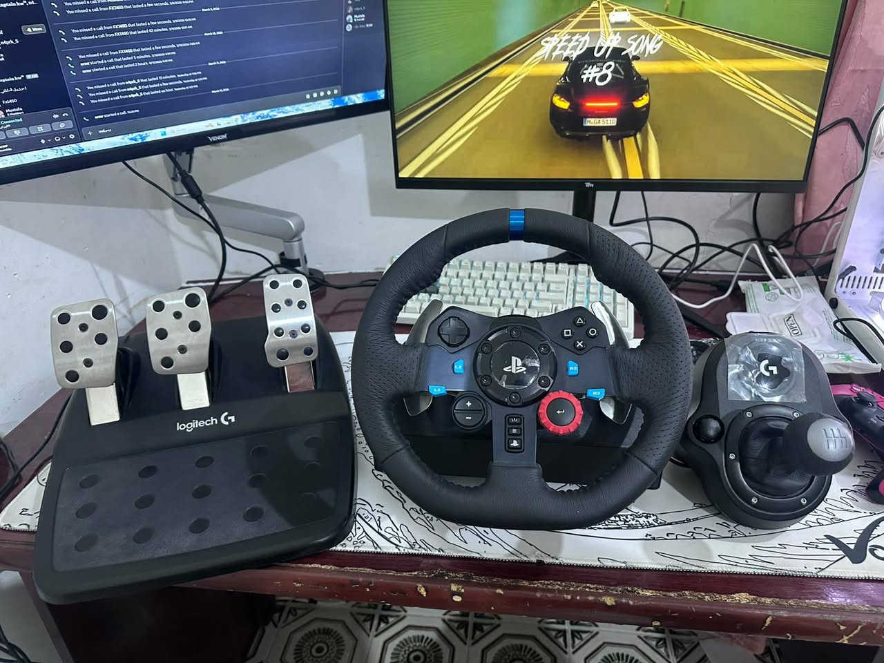 السلام عليكم توفرن عندي وجبة دركسونات نضيفة حيل 
1: دركسون لوجتك g920 نسخة اكس بوكس سعر 250 مع الگير وبي مجال قليل كلش 
2:دركسون v10 pro استخدام سبوع يجدح بعده سعر 275 وبي مجال قليل 
3: دركسون g29 جديد لوك ما مفتوح أنت تفتحه بأيدك نسخة سوني سعر 400 وبي مجال قليل كلش 
3 دركسون g29 مستخدم سبوعين استعمال قليل كلش سعر 300 وبي مجال قليل كلش 
عواني واسط العزيزية وعندي توصيل للاستفسار خاص او واتساب ***********
