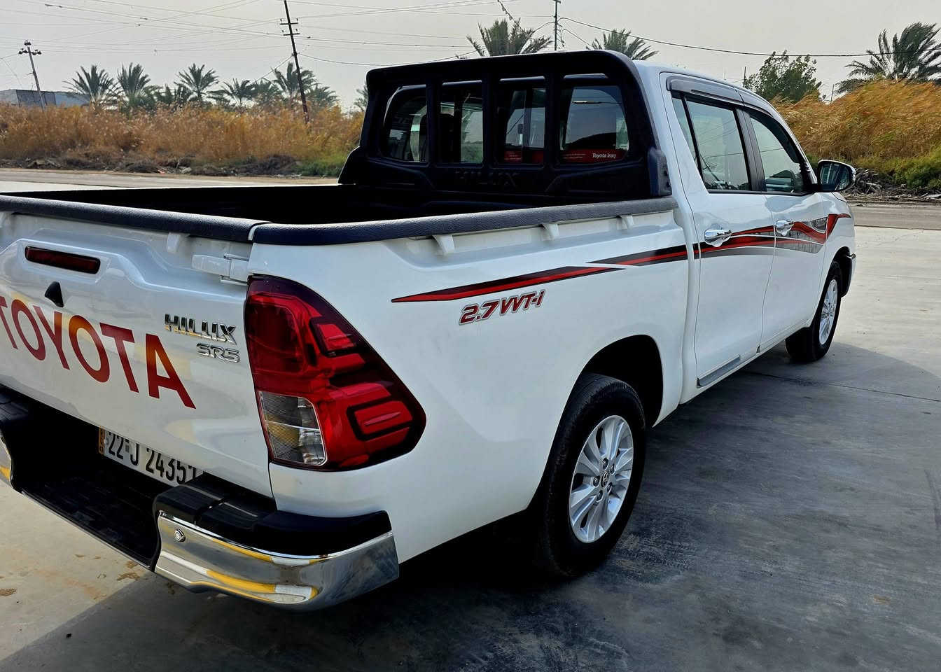 السلام عليكم
تويوتا هايلوكس موديل 2025 ساز

مكفوله كفالة عامه ماشيه 14 الف كيلو 

فووول مواصفات رقم اربيل  عنوان واسط قضاء الصويره السعر /312$

***********/ ***********
