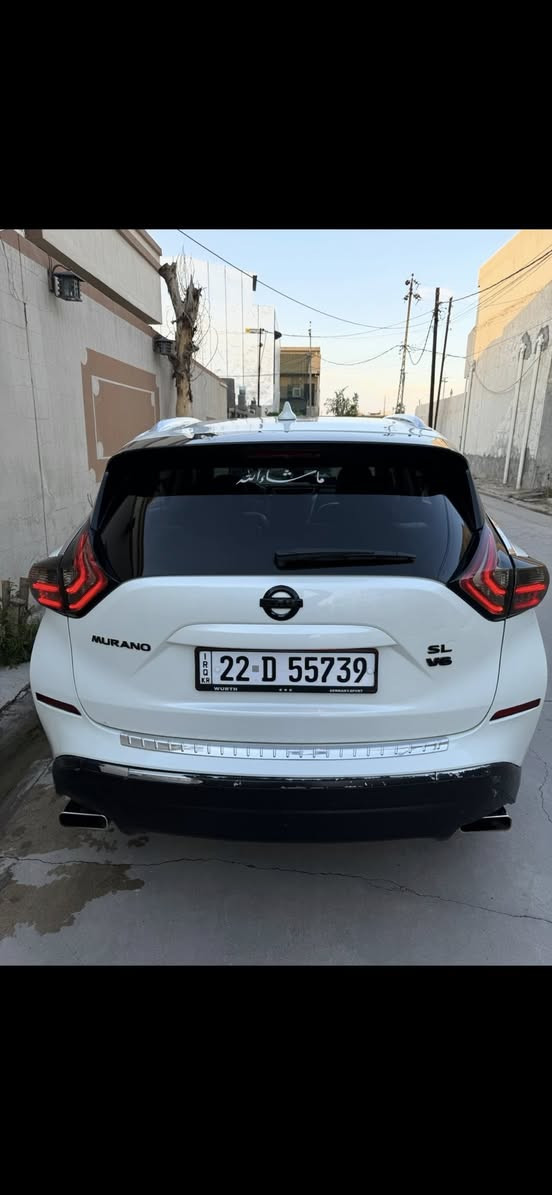 سلام عليكم
نيسان مورانو موديل 2017 
سياره SL فول واحد على واحد سياره 
بانورما اكشانه جلد تدفى اكشانه 
كامرات 360 درجه 
باب خلفي شفط 
دمام بجنطه  الصوط عالم ثاني  
تشغيل عن بعد 
كير مكينه كله بشرط برغي مناقصها سياره 
مكينه v6 حجم مكينه 3.5 
وكير cvt بانزين انسى تصرف 
دفتر بانزين بيها تريد وكاله تحويل حاضر  
بنسبنه للصبغ سياره بيها تعديل دائر مدور جسم مالها تعديل بارد يعني حزام 
بارد بدون ضرر بدون ايرباك بدون شواصي 
صورة حادث الي بمريكا مرفق وياهم 
سعر 125 وبيها مجال 
عنوان كركوك 
***********
