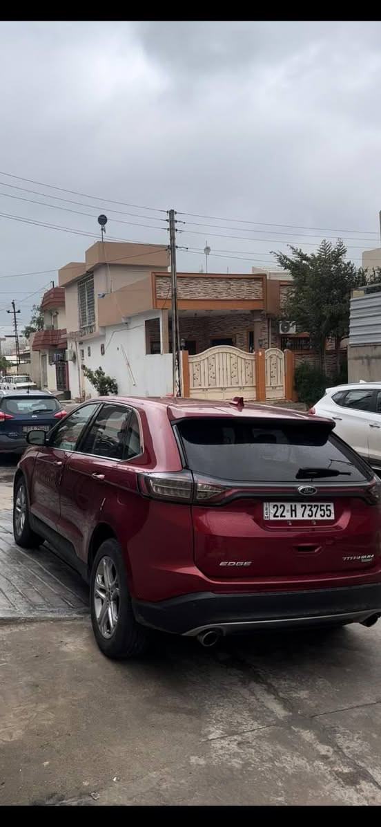 فورد ايدج ٢٠١٧  تيتاليوم فول مواصفات ما عدا سقف سلايت ..
الضرر قطعتين صبغ بدون دواخل.
محرك اربع سلندر مفتوح بحالة جيدة 
للعلم محركها سعرة ٦٠٠ دولار 
*********** كركوك, العراق
