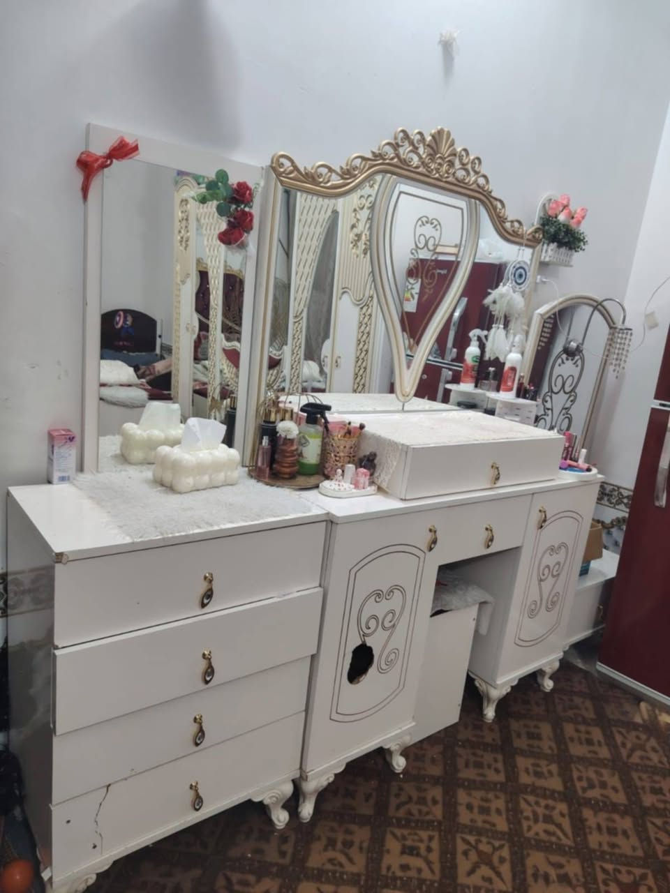 غرفه تركي  مستخدم عشر قطع للبيع بيها ضرر بسيط بباب ميز التواليت واضح بالصوره 
السعر 425 وبيها مجال بسيط للشراي
العنوان النجف ابو صخير ￼


**إذا كنت صاحب هذا الإعلان وتريد حذفه لأي سبب، رجاءا أرسل رسالة إلى الدعم الفني**