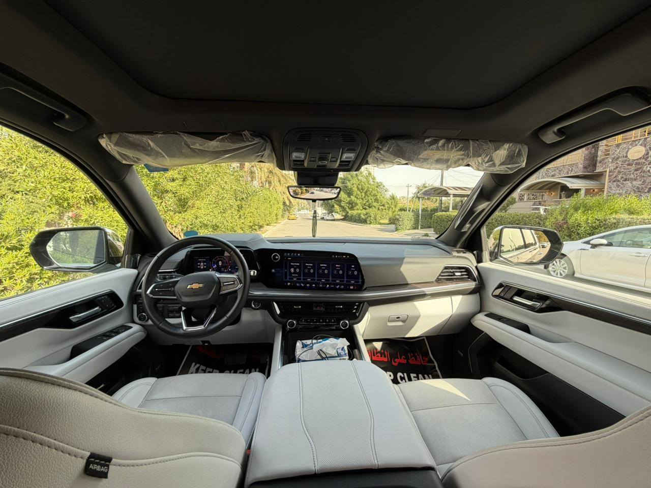 تاهو موديل 2025 ابريمير 
سيارة جديدة جدا مغلفة ppf
مكفولة كفالة عامة  ماشية 19 km
محرك كير واير بشرط مامفتوح 
سيارة حيل نظيفة كلشي عل بلاد جديد 
سنوية هزة كلشي جديد مدفوع لـ
باسمي السنوية بشرط تحويل وغرامـة
سيارة مابيـها دينار مصرف كامل من كل نواحي
فول فول مواصفات شاشة كبيرة لمس كاميرا 
حاسة رادارات كشن جلد كشن كاراباي بصمة 
 تشغيل عن بعد تحكمات ستيرن بلتوس اوكس
 كار بلي أوتو ستوب للتحذيرات تبيرد مركزي
 تحديد سرعة محرك 8 سلندر فورويل 
رقم صاحب سيارة ***********
