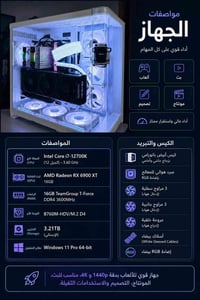 i7-12700K • RX 6900 XT 16GB • استخدام قليل