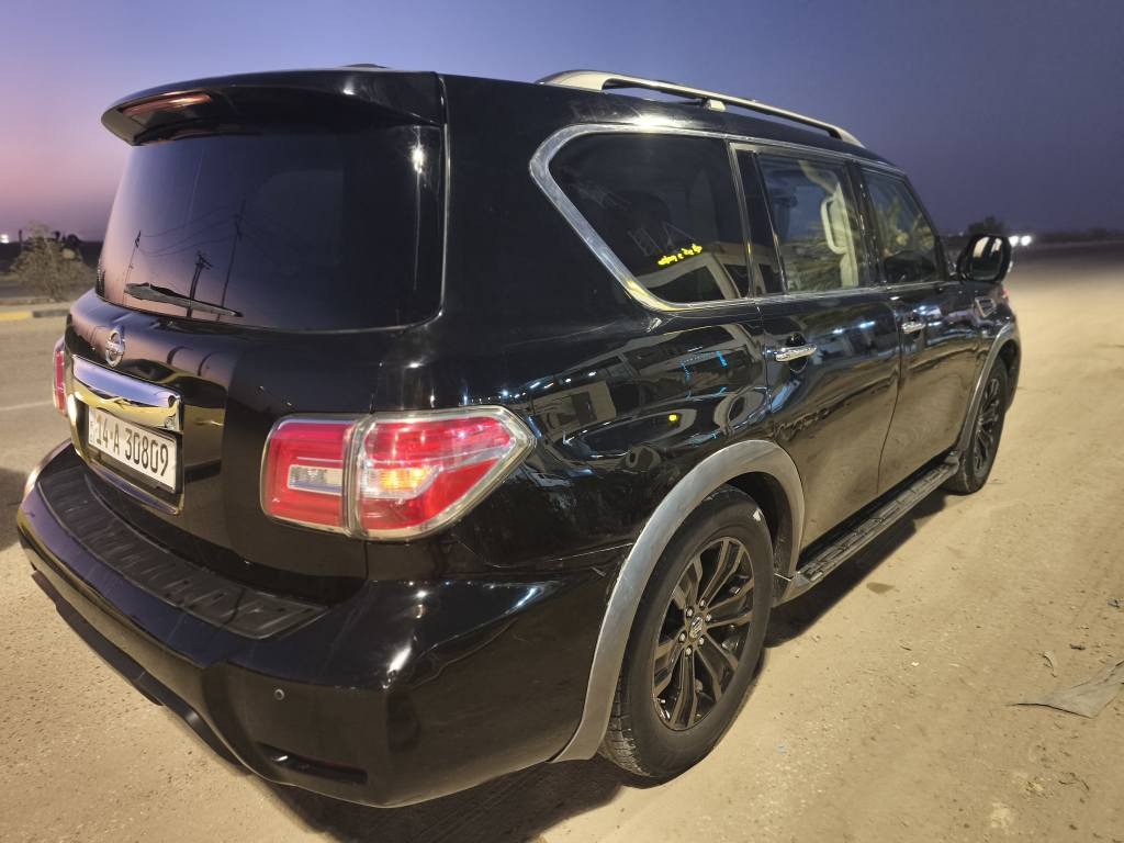 السلام عليكم
نيسان ارمادا 2018 بلاتينيوم فووووول   
محرك 8 سلندر 5600
فور ويل 4*4 .
مواصفات فول للاخير  تدفئه تبريد كشنات جلد  فول نضام رادرات وتحديد مسار  وبعد مواصفات معروفه
الحادث جاملغ خلفي فقط
عداد المسافه 105 ميل 
🟢 مكان السيارة النجف
   للاستفسار الاتصال على الرقم
 ‏‪0780 988 3641‬‏
💵  السعر 225 ورقة وبيها مجال . النجف, العراق
