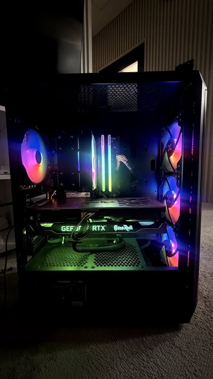 تجميعه للبيع استخدام قليل كل القطع براندات قويه
Gpu 3070ti pylit
Cpu R5 5600
M b B450 Gigabyte
Nvme M.2 1t
Ram  8*2 T force 3600 rgp
Psu 700w
Ag 400
Case black +4fan
مكاني كربلاء 
سعر مليون ومية


**إذا كنت صاحب هذا الإعلان وتريد حذفه لأي سبب، رجاءا أرسل رسالة إلى الدعم الفني**