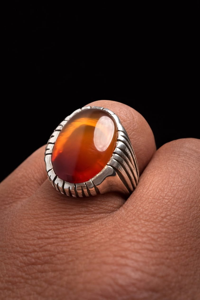 من روائع العقيق الزجاجي

عقيق يماني لون اصفر طبيعي 

بصياغة بحريني ثقيل من ورشة لمسات 

لون اصفر مع مزيج الزعفران الرباني

يدوية اصيلة عيار 950 

اكثر عن السعر    145 الف مع التوصيل سعر نهائي 😇

راسلني عل الخاص لطفا 

أو الاتصال ***********

موجود واتساب عل هذا الرابط 

‏مراسلة احمد الربيعي الصائغ كهف الاحجار عبر واتساب. https://wa.me/message/OEI26QOEYZ7TO1
