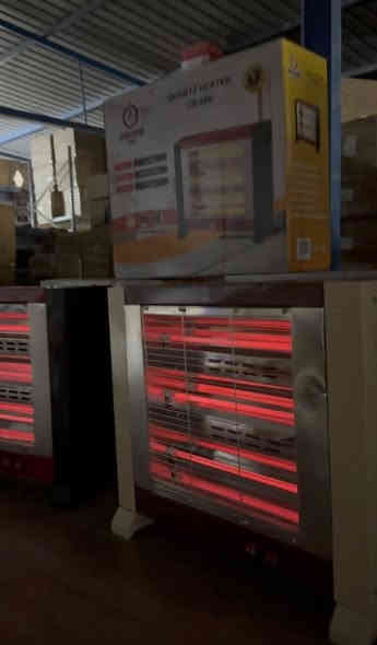 عررررض خاص لمدة 12 ساعة📢📢📢📢
صوبة كهربائية 4 شمعات
وجهين امامي وعلوي  قياسات عرض50ارتفاع43
سعر 35 الف مع التوصيل 
الحجز خاص او ***********
