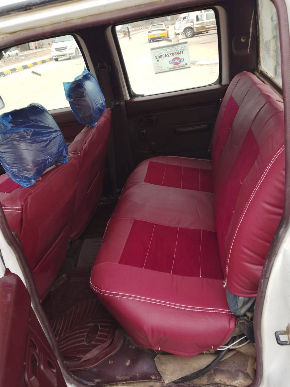 سلام عليكم بيك نيسان البيع مزاد وزارت داخليه سياره مصبوغ عام  مكينه و كير و شاصي مكفول تخم تاير كهربائيات كلها شغاله  موديل 2002مكاني الناصريه قضاء الرفاعي سعرها53 رقمي***********
