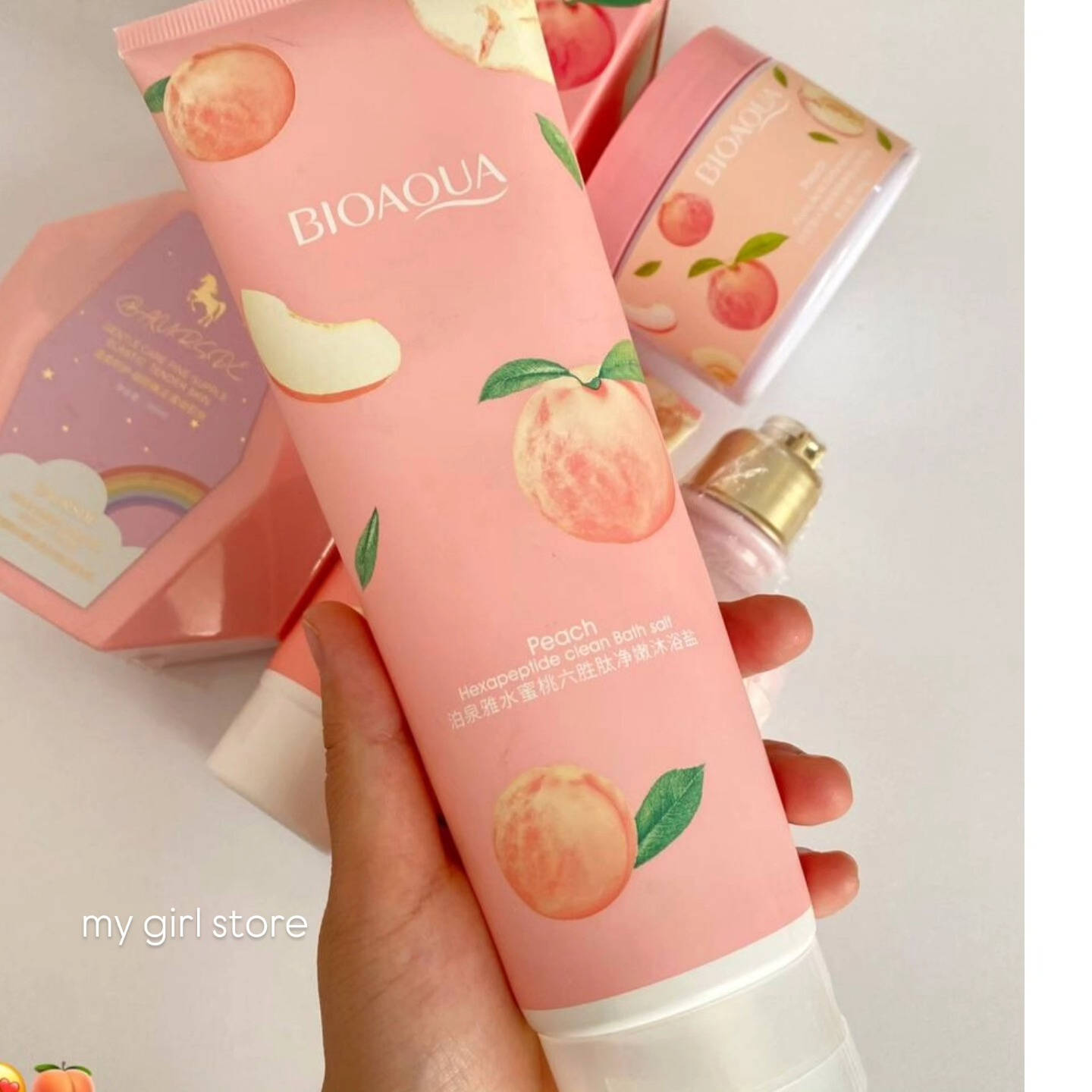 روتين العناية بالبشرة بالخوخ 🍑
يشمل:
غسول رغوي للوجه
ملح الجسم (يعمل كمقشّر، يزيل السواد والتصبغات من الجلد ويساعد على تفتيح البشرة)
سكراب للجسم (يزيل خلايا الجلد الميتة) مناسب للاستخدام أثناء الاستحمام
لوشن الخوخ ولوشن اليونيكورن (مرطّب وملطّف للبشرة ويعطّر الجسم)
يساعد على إزالة جلد البطة ومناسب للاستخدام بعد الاستحمام 
السعر 12 الف دينار للمجموعة
يتوفر،توصيل 
#new #fypage #explore #العيد #رمضان_كريم


**إذا كنت صاحب هذا الإعلان وتريد حذفه لأي سبب، رجاءا أرسل رسالة إلى الدعم الفني**