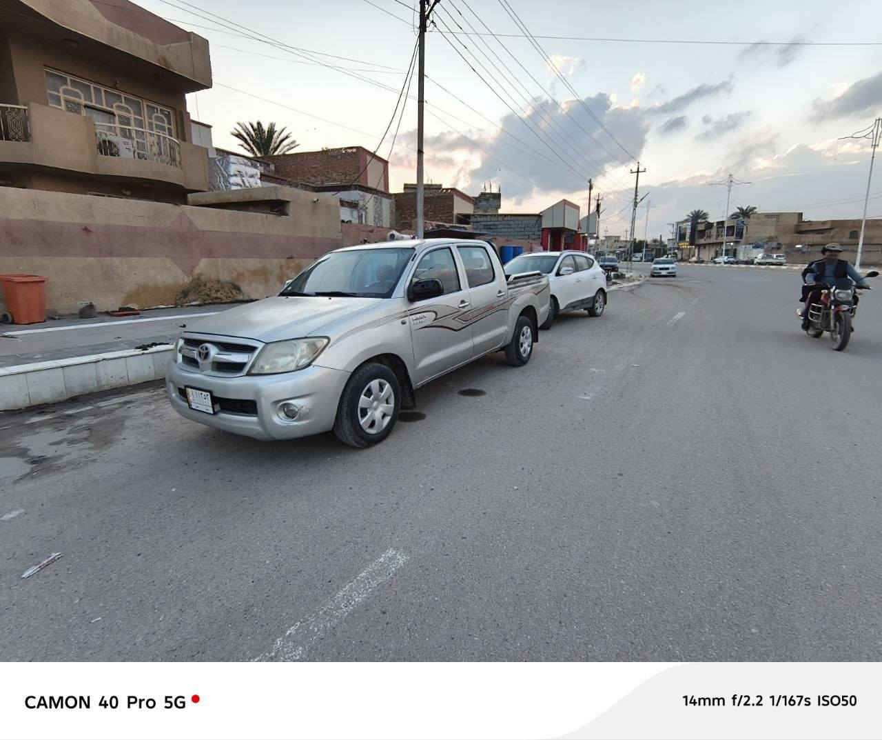 هايلوكس موديل 2007 بيها بارد ب باب البدي والجاملغ الايمن الخلفي وجراد خفيف كير محرك تبريد مكفولات رقم بابل تحويل ثاني يوم السعر 125 وبيها مجال مكان السياره صلاح الدين الدجيل ***********
