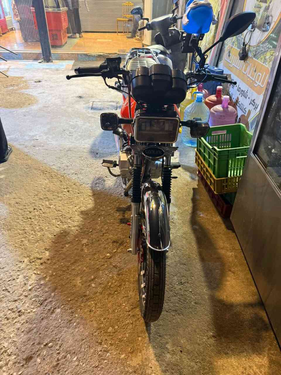 سلام عليكم دراجه سونك موديل 2025دراجه سعر 850وبيه مجال حك جيه كفالا عامه كلشي مناقصه   بصمه دراجه مفوله شلعه معدل اي نقص ما بيه ما متواجد علا لفيس ***********
