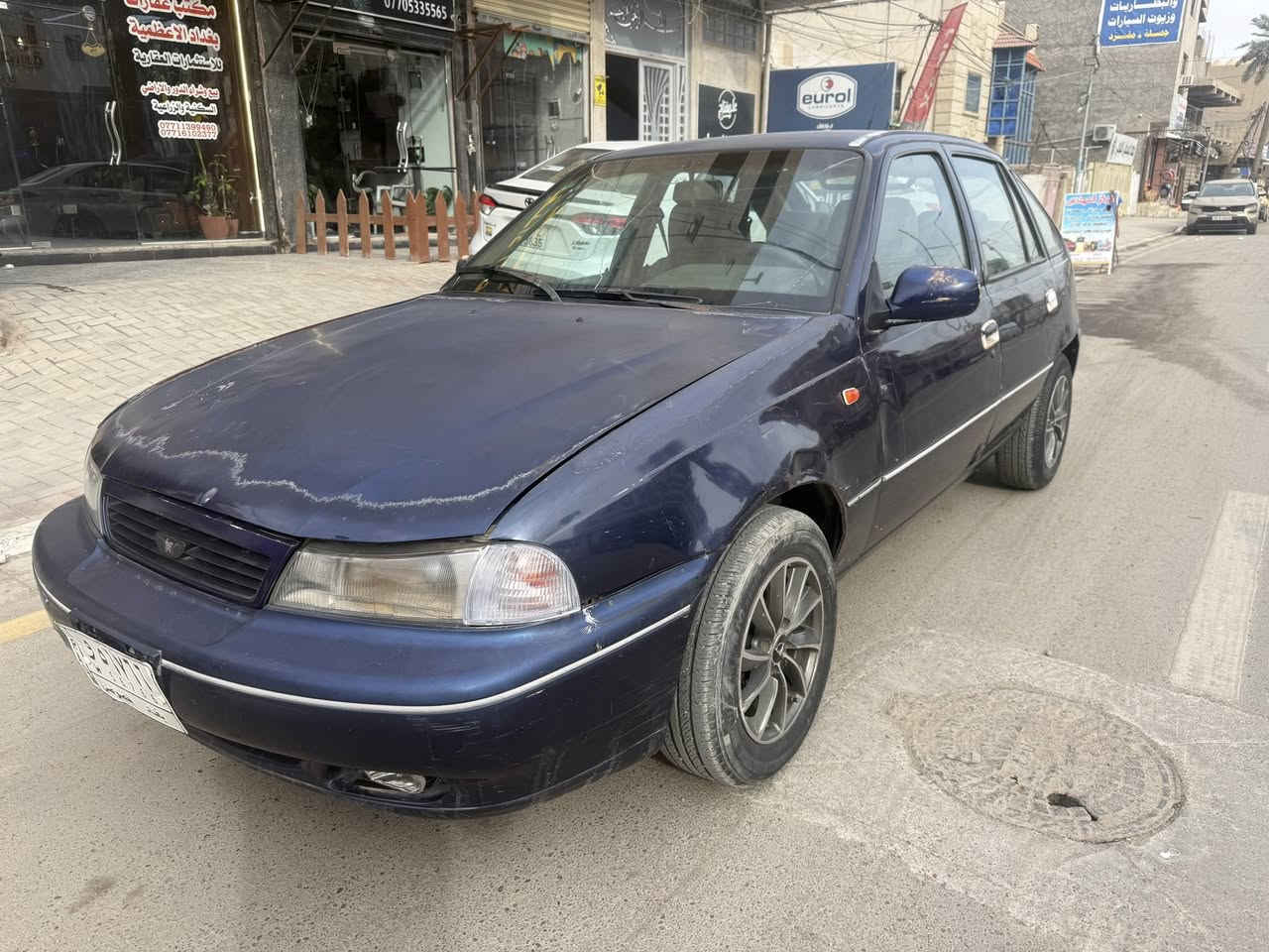 دايو سلو ٩٦ سيارة بلادية مابيهة صبغ فقط تبديل جاملغ حدادية جديدة تخم تاير جديد سيارة جاهزة من الدعامية للدعامية كير اوتماتيك مكينة بلادية لا تنقيص ولا تبخير مملعوب بيهة تبريد ثلج 🥶مناقصها ولا برغي السيارة باسمي مكاني الكريعات السعر ٣٢ وبي مجال ***********
