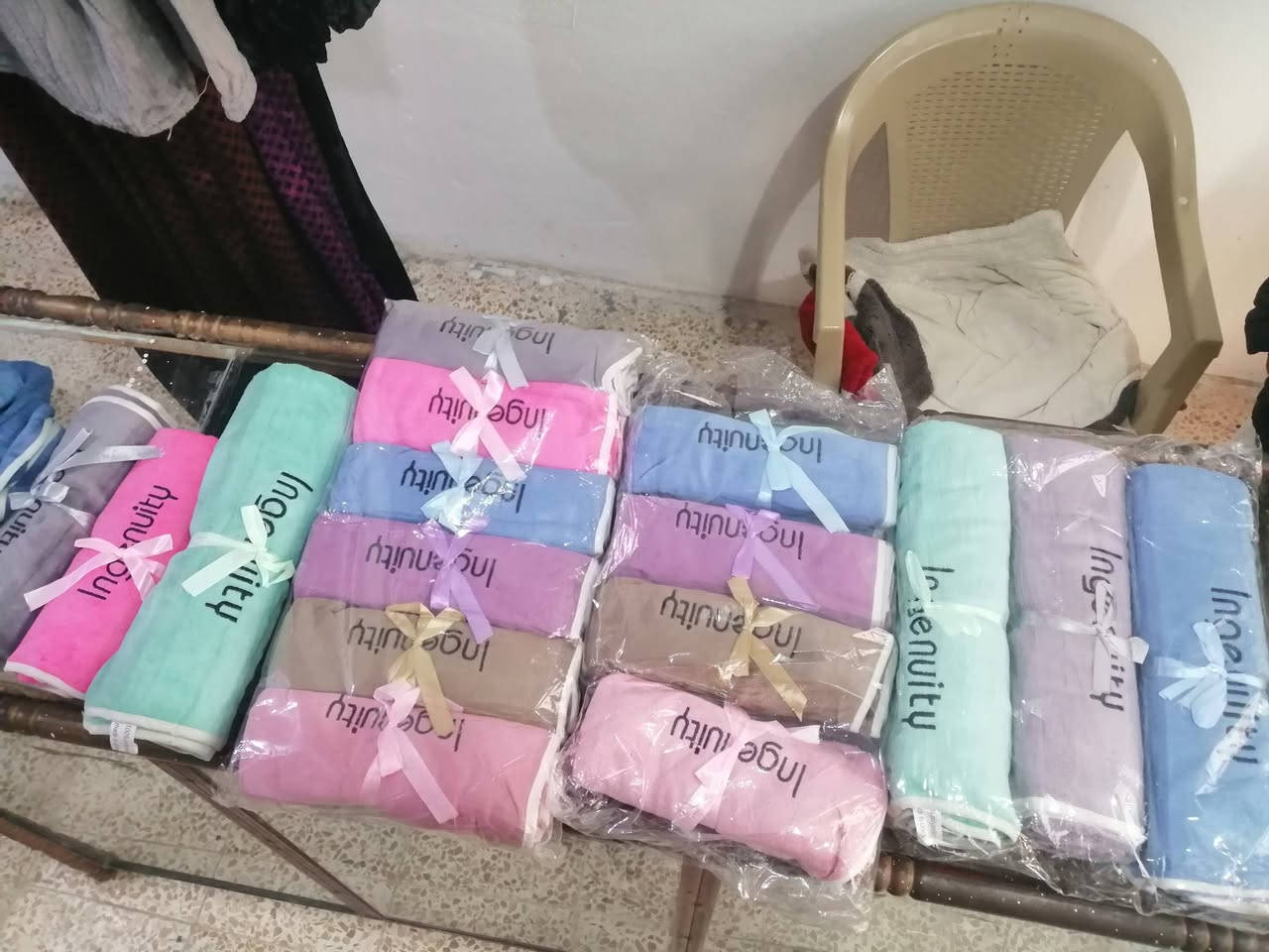 السلام عليكم
توفر مناشف مع منشف شعر نسائي 

السعر مناسب

العنوان شارع المحطه


**إذا كنت صاحب هذا الإعلان وتريد حذفه لأي سبب، رجاءا أرسل رسالة إلى الدعم الفني**