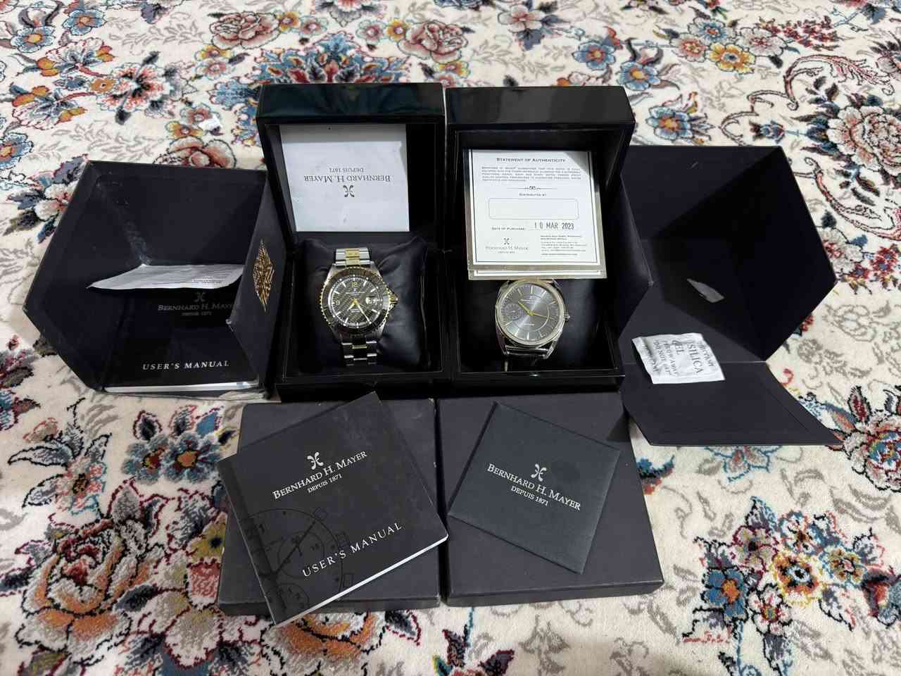 للبيع قطعتين اج ماير  صنع سويسري اصلي
لمتد ادشن اصدار محدود
موديل النصب سير جلد لوك شمع غير مستخدمه
اما ثانيه موديل اوتوماتيك  الحديد مستخدمه
استفسار 
***********
