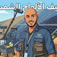 مستعد لتنظيف الالواح الشمسيه للتواصل 07716380220 واتساب او على الخط