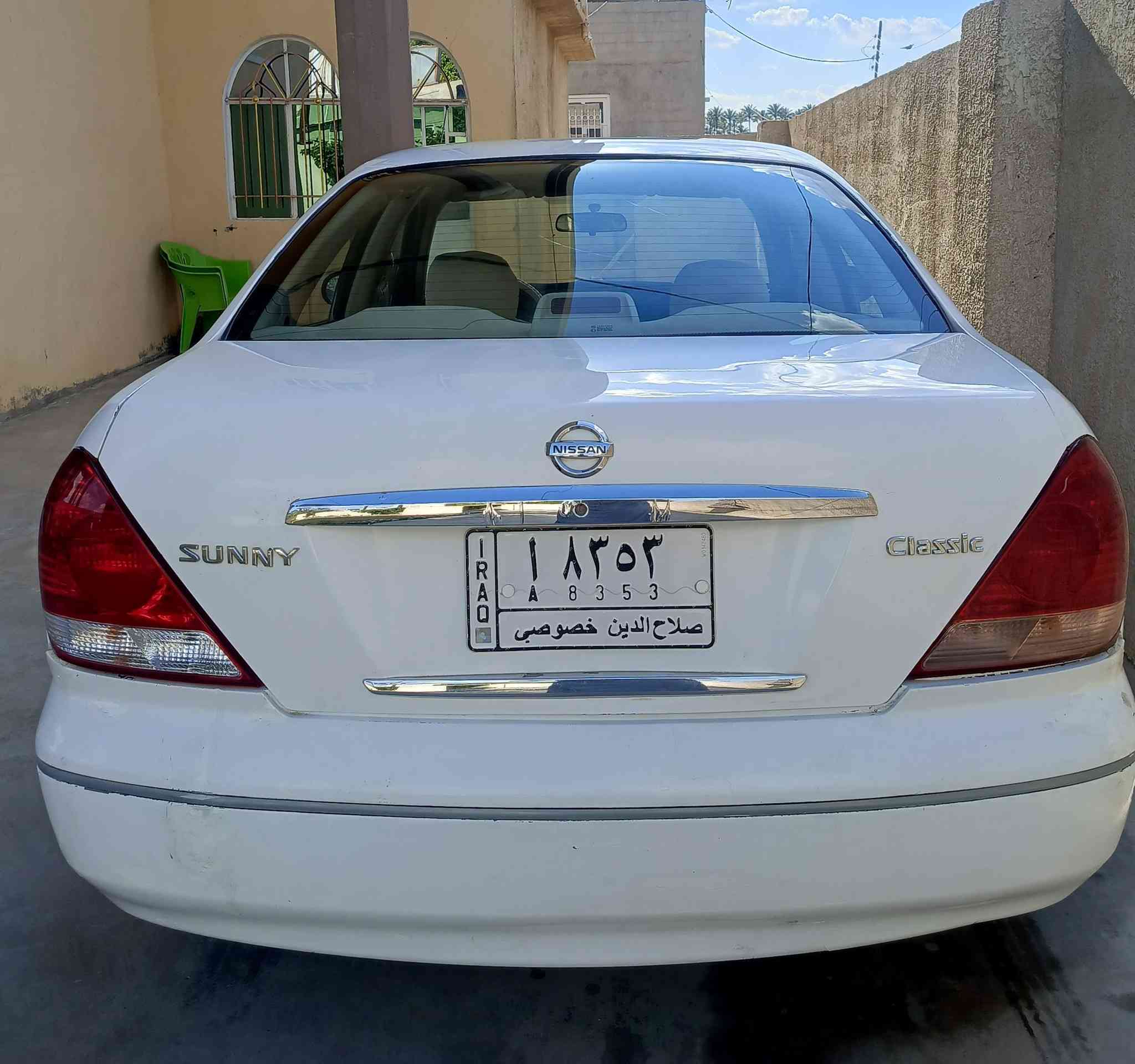 سلام عليكم
للبيع نيسان سني موديل 2009 
رقم صلاح الدين مشروع وطني باسمي
مكفولة من الصبغ 
كير مكينه مكفول
تبريد ثلج حداديه امامي خلفي جديد
تخم تاير جديد
مكان السيارة/ صلاح الدين الضلوعيه
***********
