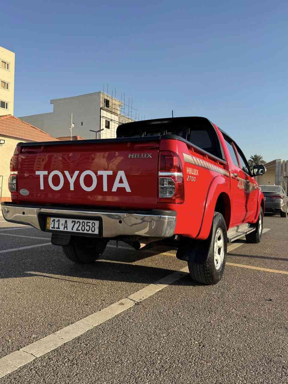 سيارة للبيع
سلام عليكم 

تويوتا هايلوكس للبيع موديل 2014 وكاله كويتي 

سياره نظيفه جدا من الداخل ومن شاصي ومحرك وعلى الفحص … 

لون احمر ماشيه ٣٠٠ الف صدر جديد كامل 

للاستفسار ***********
سعر السيارة ٢٣٠ وبيها مجال  

متوفر واتس اب

مكان السياره بغداد
