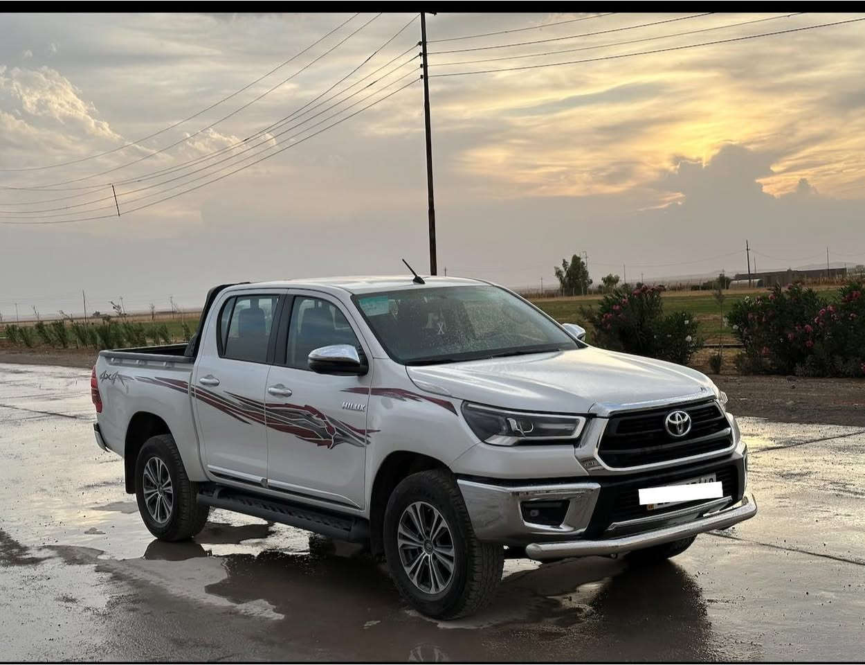 السلام عليكم تيوتا هايلوكس فور ويل موديل 2024 سعودي  مكفوله كفاله عامه ماشيه 68 الف رقم اربيل 
للأستفسار الاتصال ***********
