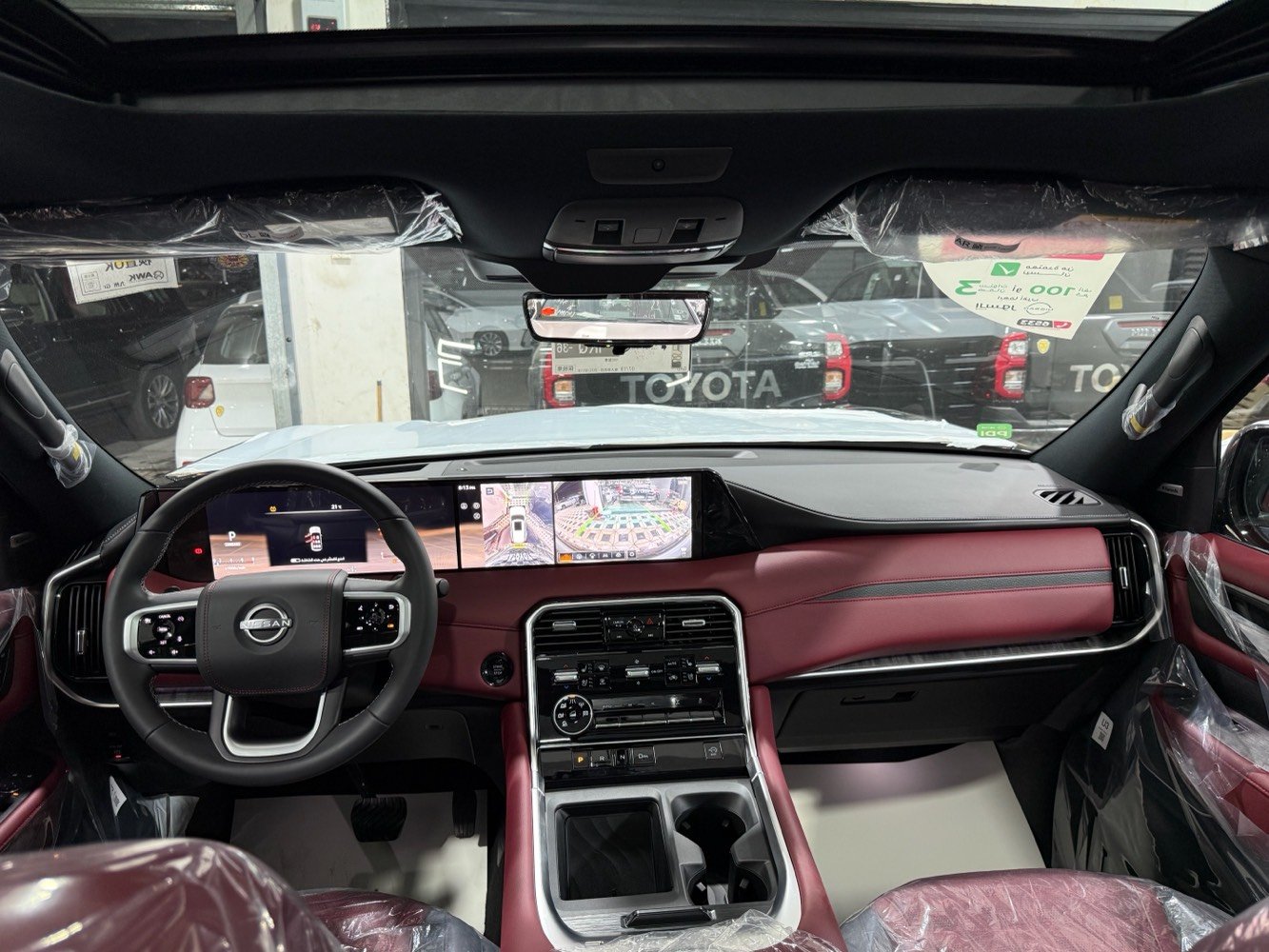 باترول بلاتينيوم 6 سلندر تنفس طبيعي 2026 بغداد ضمان السور فول 1/1 داتا شو عرض على الزجاج كراسي مساج رادارات داخل احمر فور ويل حار بار شاشات 5 كامرات جنطة كهرباء