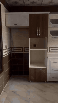 كاونتر مطبخ • خشب اصلي • ٧ متر ونص