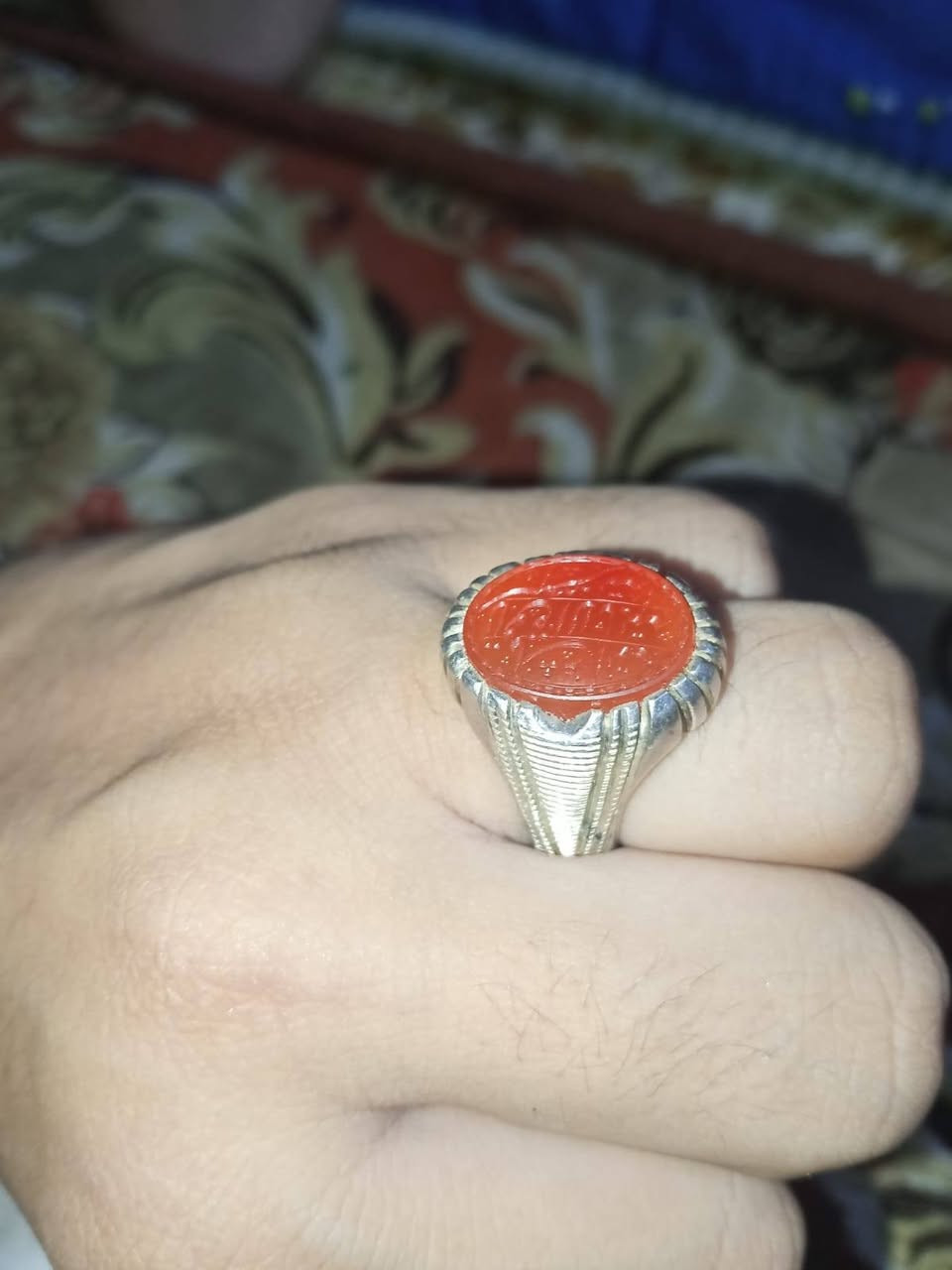 💍 للبيع محبس فضة قطعة قوية ومميزة
عقيق يماني مشمشي 

✨ مخطوط عليه:
"ما شاء الله، لا قوة إلا بالله، أستغفر الله"

🖋️ الخط: الأستاذ المبدع سليم
🔨 الصياغة: الأستاذ أبو يوسف الصفّار
🥇 العيار: 990 نقي وفخم

🔥 المطلوب  اريدة فقط 100 ألف دينار.
الله شاهد شتريته 150$

اللي يعرف قيمة الشغل اليدوي والخط ووالعيار العالي يعرف هاي القطعة تسوة
 
*********** واتساب
