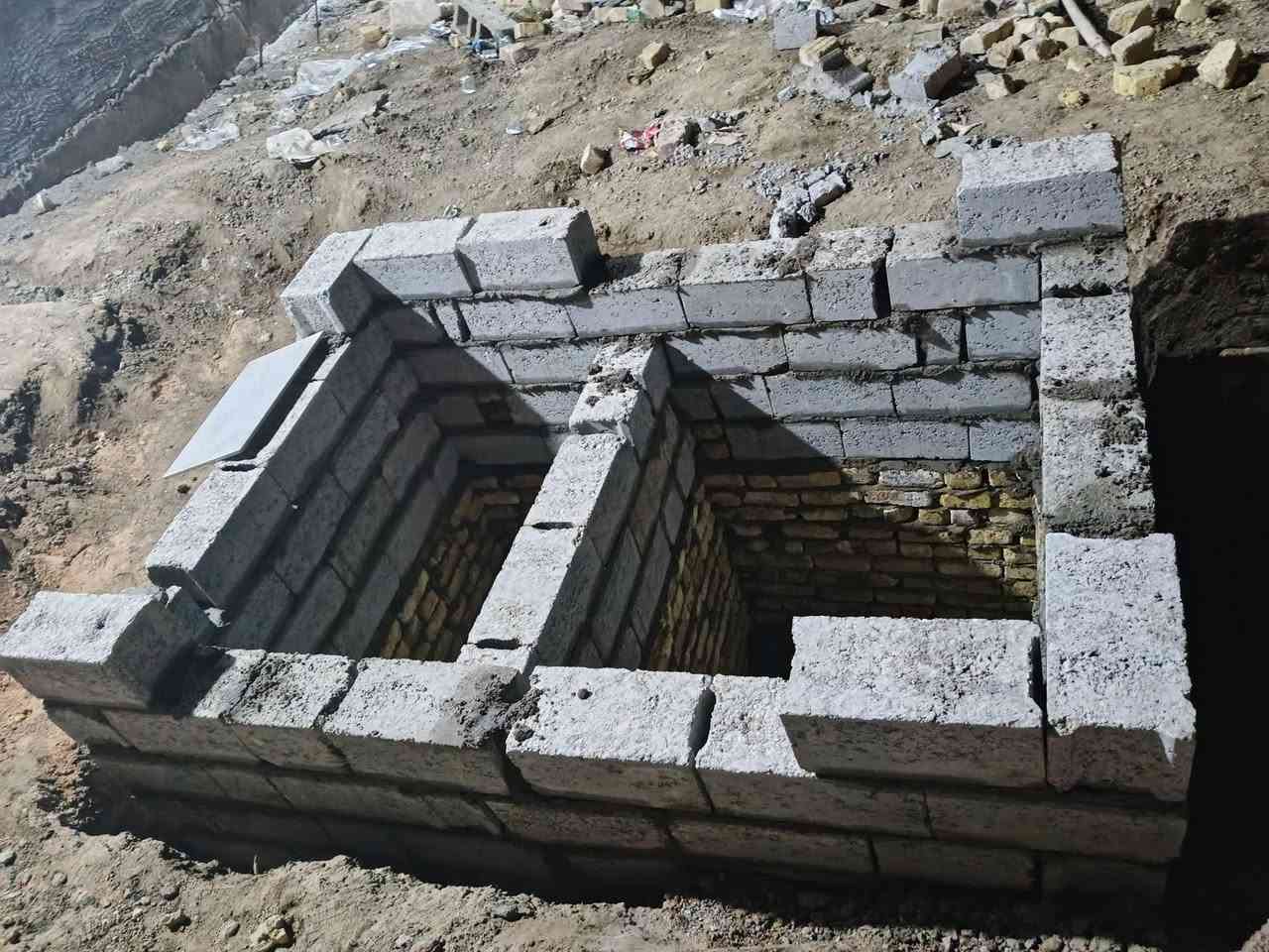 بناء +صب +حفر
+حفر الاابي لسحب الماي 

***********
