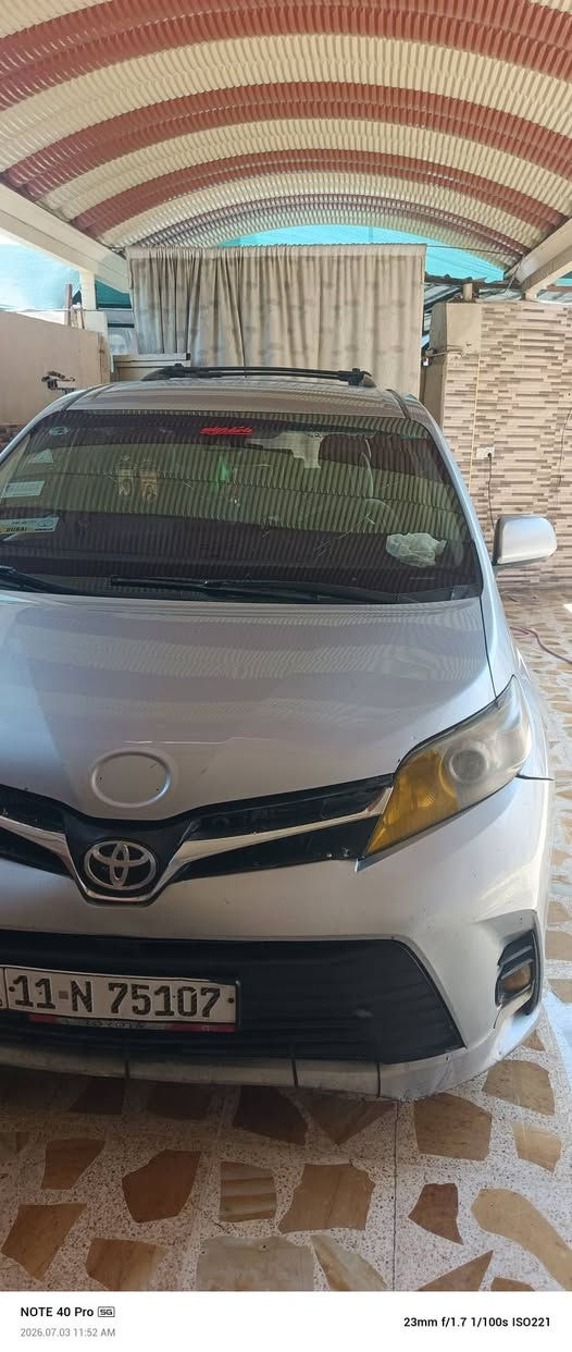 سلام عليكم
سيارة سينا 
تويوتا سينا 
موديل 20
مواصفات  le
حادث جاملخ بنيد
كير جديد شرطر
محرك  جديد شرط 
حداديا جديدة 
تبريد منضومه كامل جديدة 
ثايرات نص عمره 
سعرها 170 بيع مستعجل 
اي استفسار على ارقام التالية 
***********
***********
