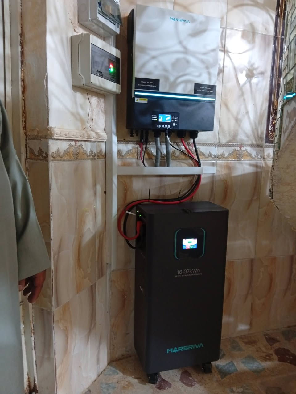 على بركة الله
تم تنصيب منظومتين طاقة شمسية 20امبير
تتكون من
بطاريةبسعة 16.07KWمن شركة مارسريفا ضمان5سنوات 
وانفيرتر بسعة 8KWمن شركة مارسريفا ضمان3سنوات 
والالواح جينكو 615W عدد10 ضمان 12سنه 
في واسط/قضاء النعمانية
للاستفسار الاتصال أو مراسلة الارقام التالية 
***********
***********
***********
