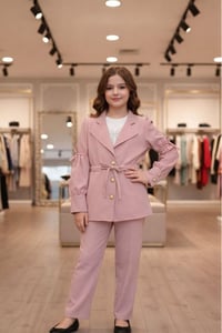 طقم بناتي • مقاس 10–12 • خامة تركي