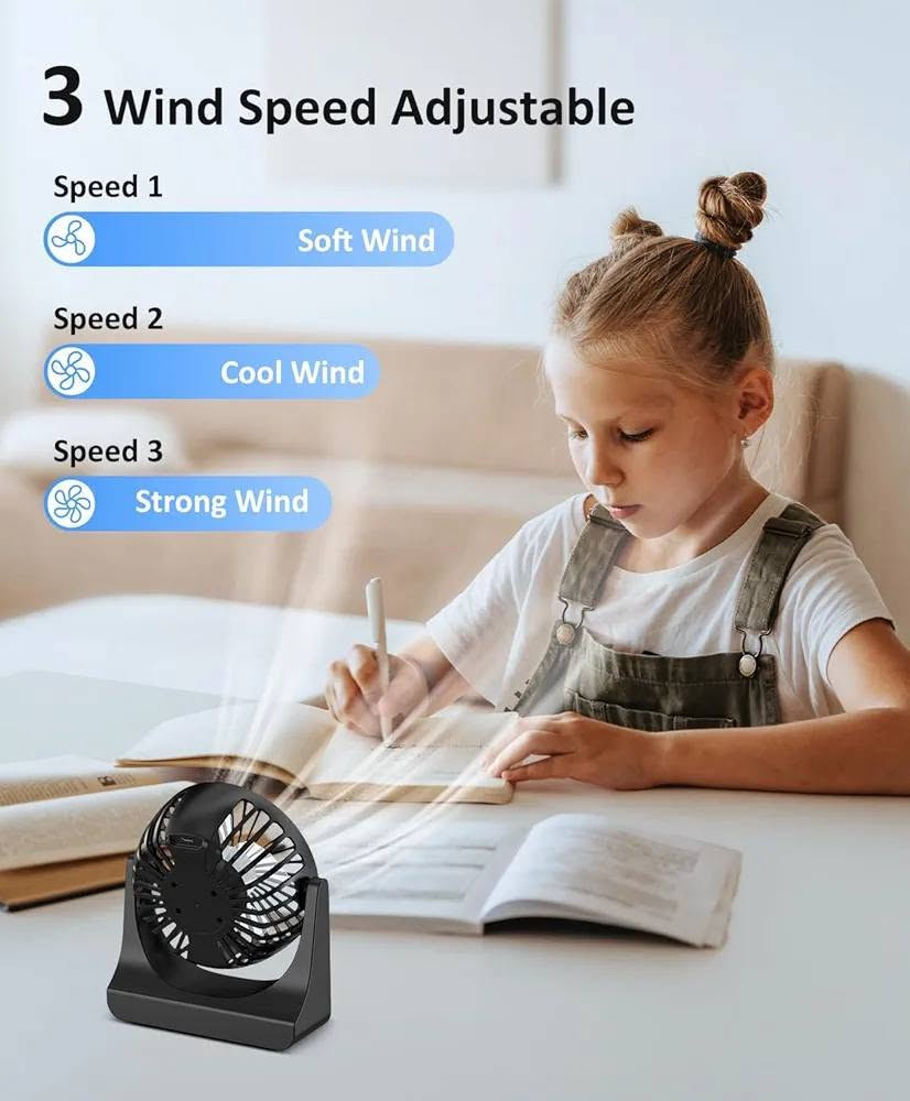 مروحة مكتب صغيرة تعمل بـ USB وموديلها PAL100.تتميز المروحة بقدرتها على الدوران بزاوية 360 درجة لتوجيه الهواء في اتجاهات مختلفة.غالباً ما تأتي ببطارية قابلة لإعادة الشحن، مما يجعلها مناسبة للاستخدام في المكاتب، المنازل، أو أثناء التخييم


**إذا كنت صاحب هذا الإعلان وتريد حذفه لأي سبب، رجاءا أرسل رسالة إلى الدعم الفني**