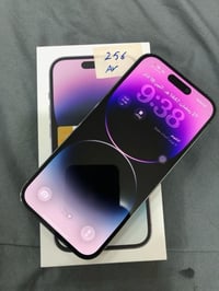 رمضان كريم  ايفون 14 برو ذاكرة 256  بطارية 77  كامرة امامية وسماعه اذن...