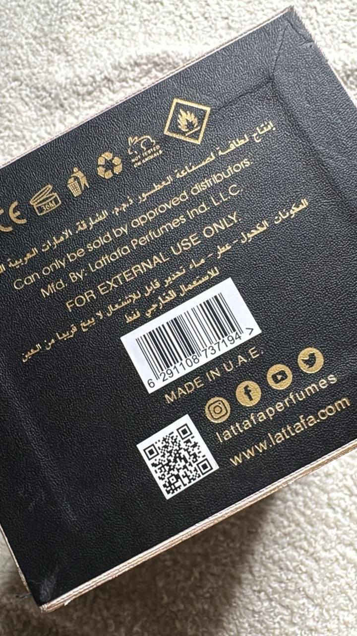 عرض خا ص💰🔥 

عطر خمره من شركة  لطافه ،💖

عطر لكلا الجنسين ❤️❤️

عطر خمرة من لطافة ..🔥

قنبلة بالثبات والفوحان ⚡

عطر متفرد انيق جذاب وعصري 

تحفة فنية لعشاق التميز والفخامة 🖤

#توصيل_كافة_المحافظات

#عطور_مكياج_اكسسوارات


**إذا كنت صاحب هذا الإعلان وتريد حذفه لأي سبب، رجاءا أرسل رسالة إلى الدعم الفني**