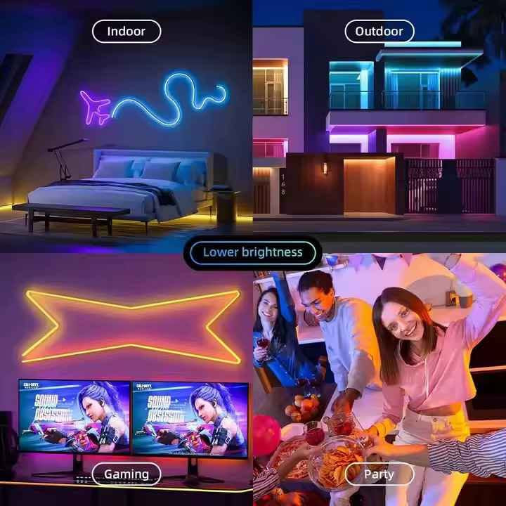 شريط إضاءة نيون ذكي بطول 5 أمتار من نوع LED.يعمل بجهد 5 فولت عبر منفذ USB، مما يجعله مناسباً للاستخدام الداخلي والخارجي.يتميز بمقاومة للماء بمعيار IP67، مما يضمن متانته في مختلف الظروف.يوفر 16 مليون لون وتأثيرات متعددة يمكن التحكم بها عبر تطبيق هاتف ذكي أو جهاز تحكم عن بعد.يتضمن خاصية المزامنة مع الموسيقى، حيث تتفاعل الأضواء مع الإيقاع. البصرة, العراق


**إذا كنت صاحب هذا الإعلان وتريد حذفه لأي سبب، رجاءا أرسل رسالة إلى الدعم الفني**