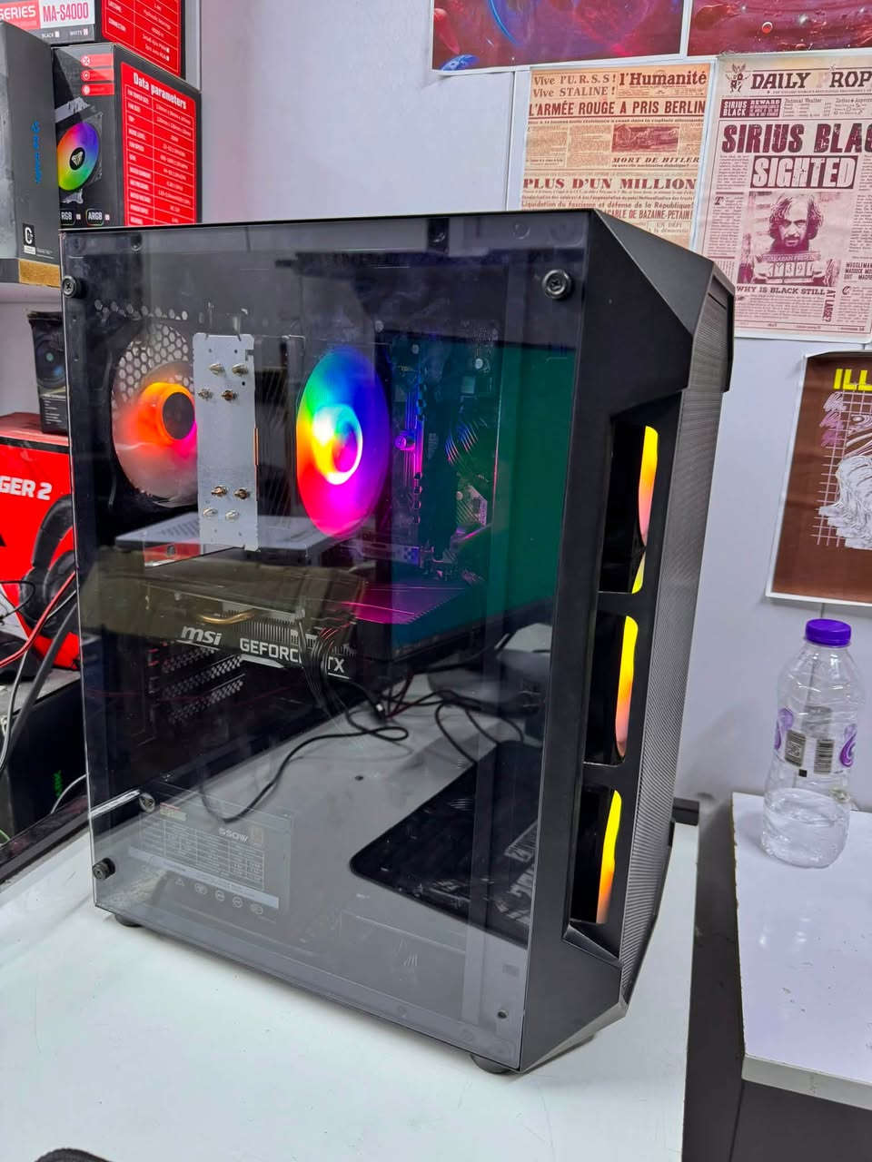تحية طيبة شبابنا وحبايبنا 
تجميعة اقتصادية مرتبة اداء وحراره وضمان شهر 
R5 3500X
B450 ASROCK 
RAM 16 2666 
GTX1660 MSI 6GB 
M.2 128-HDD500
CPU COOLER RGB 
CASE 4FAN 
P.S550W+80PLUS 
السعر ٥٤٠ الف شامل التوصيل سعر نهائي
عنوان المكتب واسط كوت المشروع 
مركز محمد صدقي التقني للحاسبات 
***********
