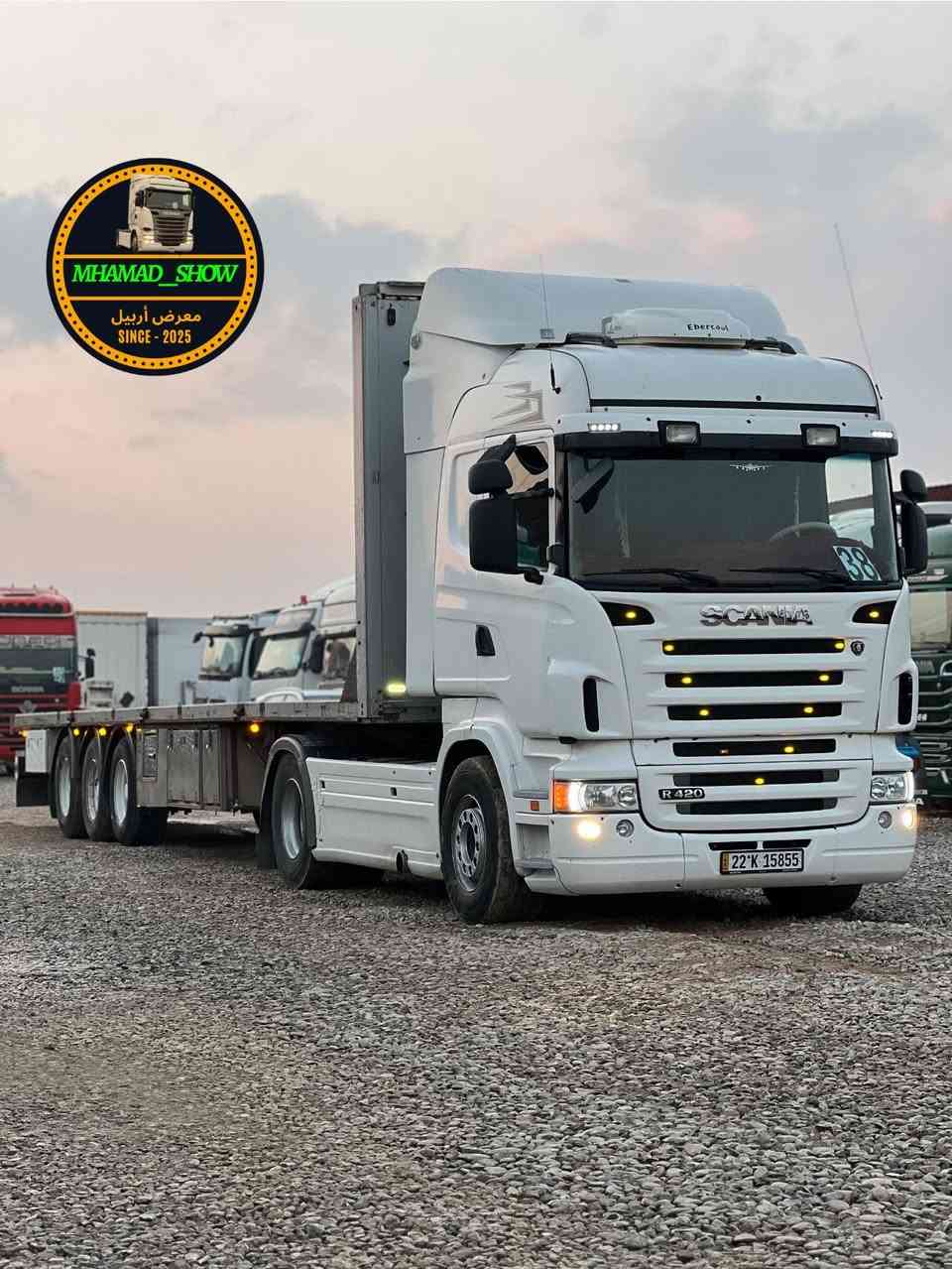 سلام عليكم 
ماشاءالله تبارك الله✅   
نوع سيارة/ سكانيا بومه تك ويل دبل قمارة سبرينك امامي تريلة فلات
فلات اوروبي تك تاير بلادي ثلاجة مطبخ صندوق جاهز 
موديل/ 2007
حجم/R420
لون/ ابيض 🤍
قماره / هايلاين
مواصفات/ تبريد- رتايدر - موبريدة - سوبا  - كاسيحه - سبايدر دبل صفحة گاز - دبل منامي  
گير/ عادي ٣*٣  
رقم/ أربيل جديد
سنوية هزة فحس جديد
سعر /275$ شدتين و خمسة و سبعين ورقة بيها مجال 27,500$ دولار
استفسار 
*********** محمد
*********** ابو جاسم
*********** ئامانج
*********** ابو ميلان
عنوان/ معرض أربيل - أربيل - طريق كركوك - قشتبه - مقابل شريكه أوزير 
 رجاء الاتصال قبل الساعة ١٠ لليل
استفسار 
موقع معرض 
https://maps.app.goo.gl/8UyDNR9GPi6D7iiZA?g_st=ipc
