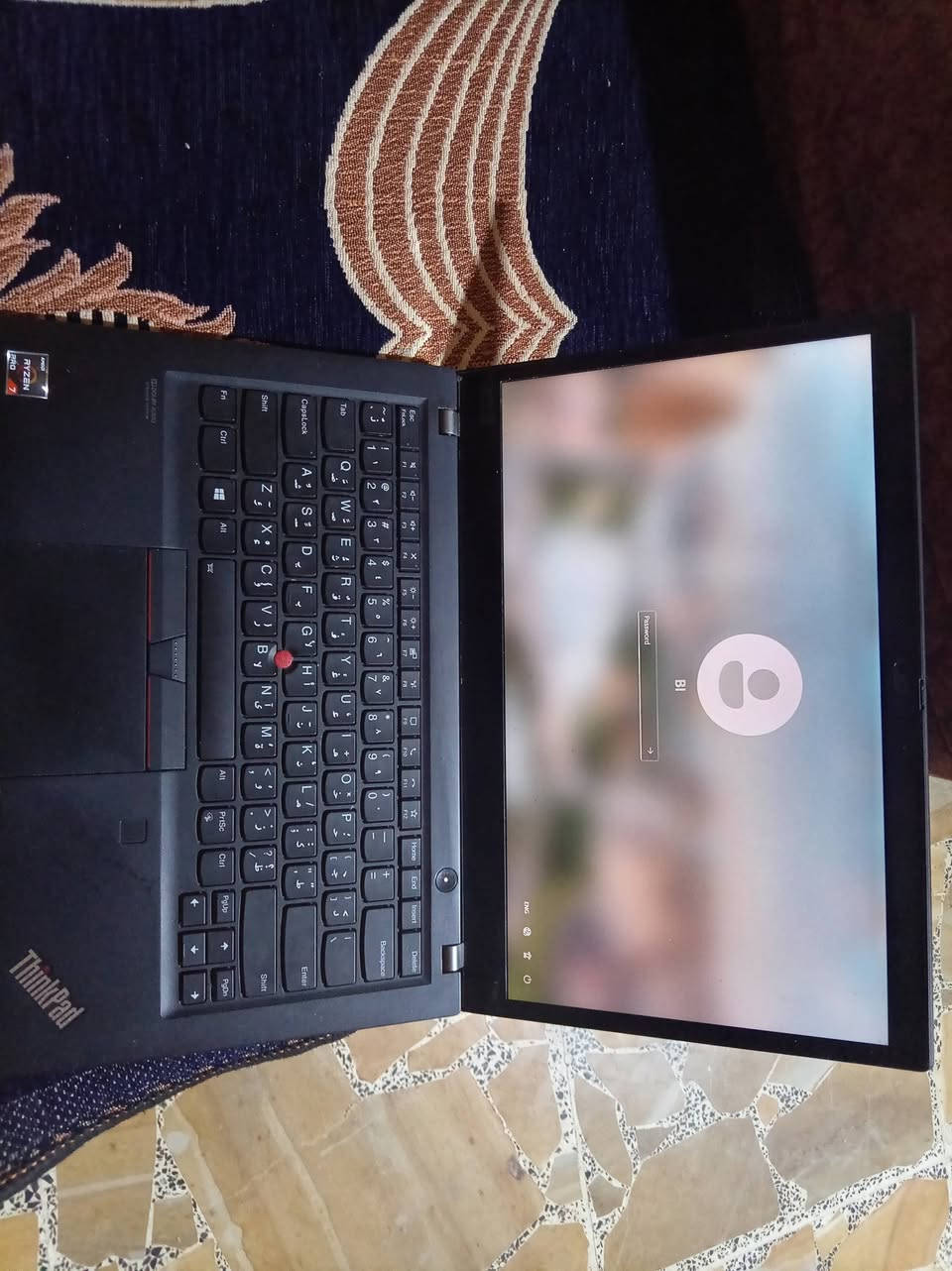Lenovo ThinkPad 
حجم 14 معالج   ryzen7 pro  الذاكرة العشوائية (RAM): 16 جيجابايت سعة التخزين (Storag كارت الشاشة (GPU): AMD Radeon Graphics (مدمج مع المعالج) Windows 11 Pro
*********** مكاني بابل
