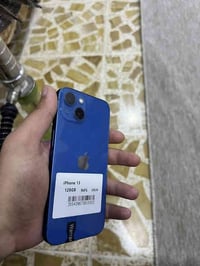 ايفون 13 عادي  ذاكره 128  بطاريه 93  نموذجM((دبل سيم))  نور مال حاسبه ...