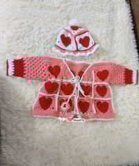 جاكيت قلب • كروشية حسب الطلب • توصيل العراق