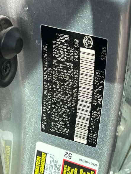 كامري 2020 se

بصمة سلايد 

رقم بغداد 

رقم الشاصي موجود مع الصور

تبديل القطع كلها اصلي  تفصيخ بدون صبغ

بدون دواخل 

210 ورقة بيها مجال قليل 

ماشي 25 الف ميل قابل للزياده 

بغداد

***********
