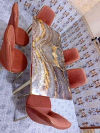 ميز طعام سلايت • يتكبر ويتصغر • ٦ كراسي